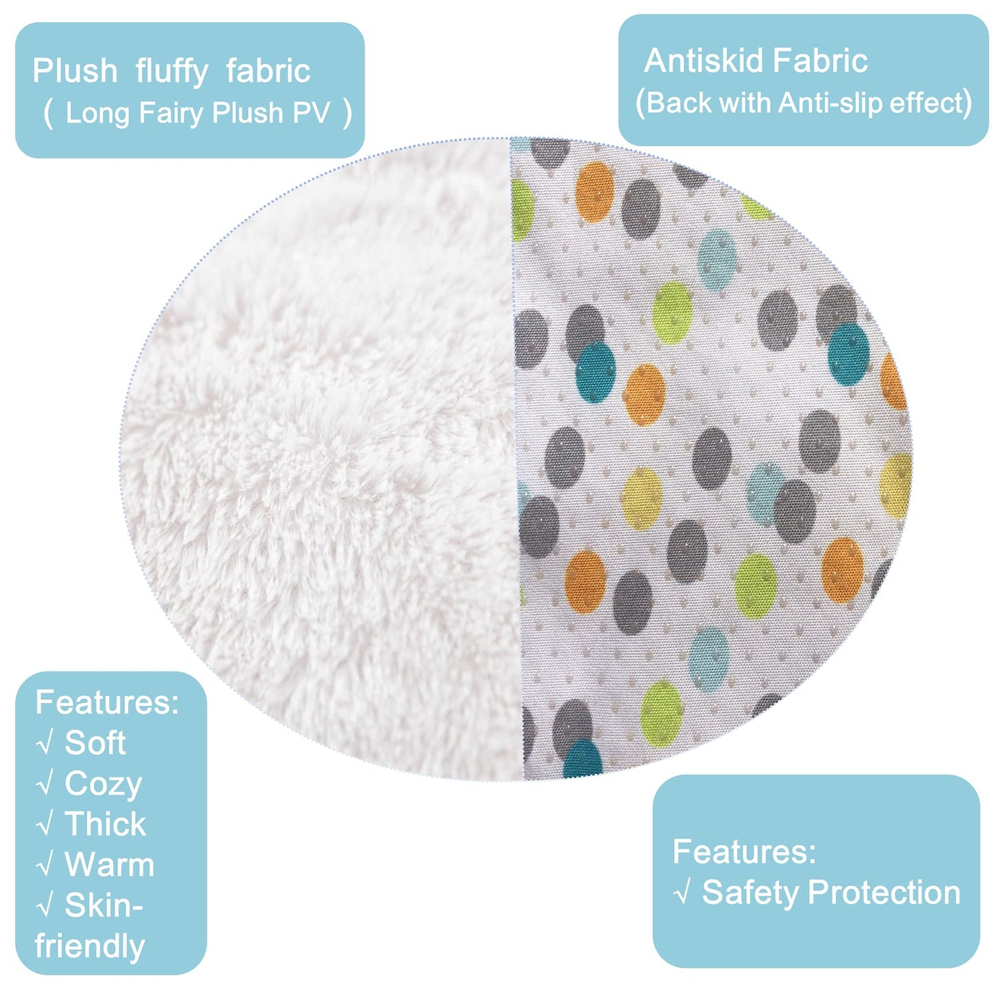 Plush Newborn Tummy Time Play Mat (Orange Fox)