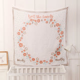 Baby Monthly Milestone Muslin Blanket (Florals)