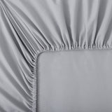 2 Pack Microfiber Crib Fitted Sheets (White & Grey)