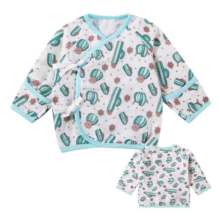 Baby Muslin Cotton Kimono Tee (Floral)